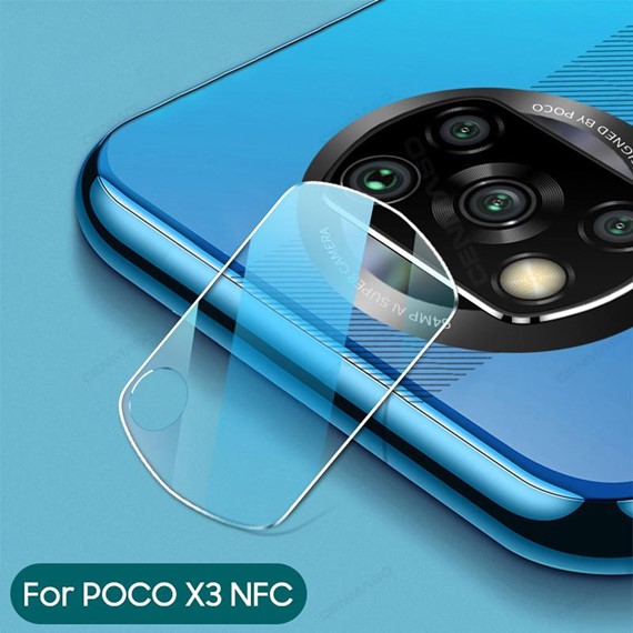 CaseUp Xiaomi Poco X3 Pro Camera Lens Protector Şeffaf 3